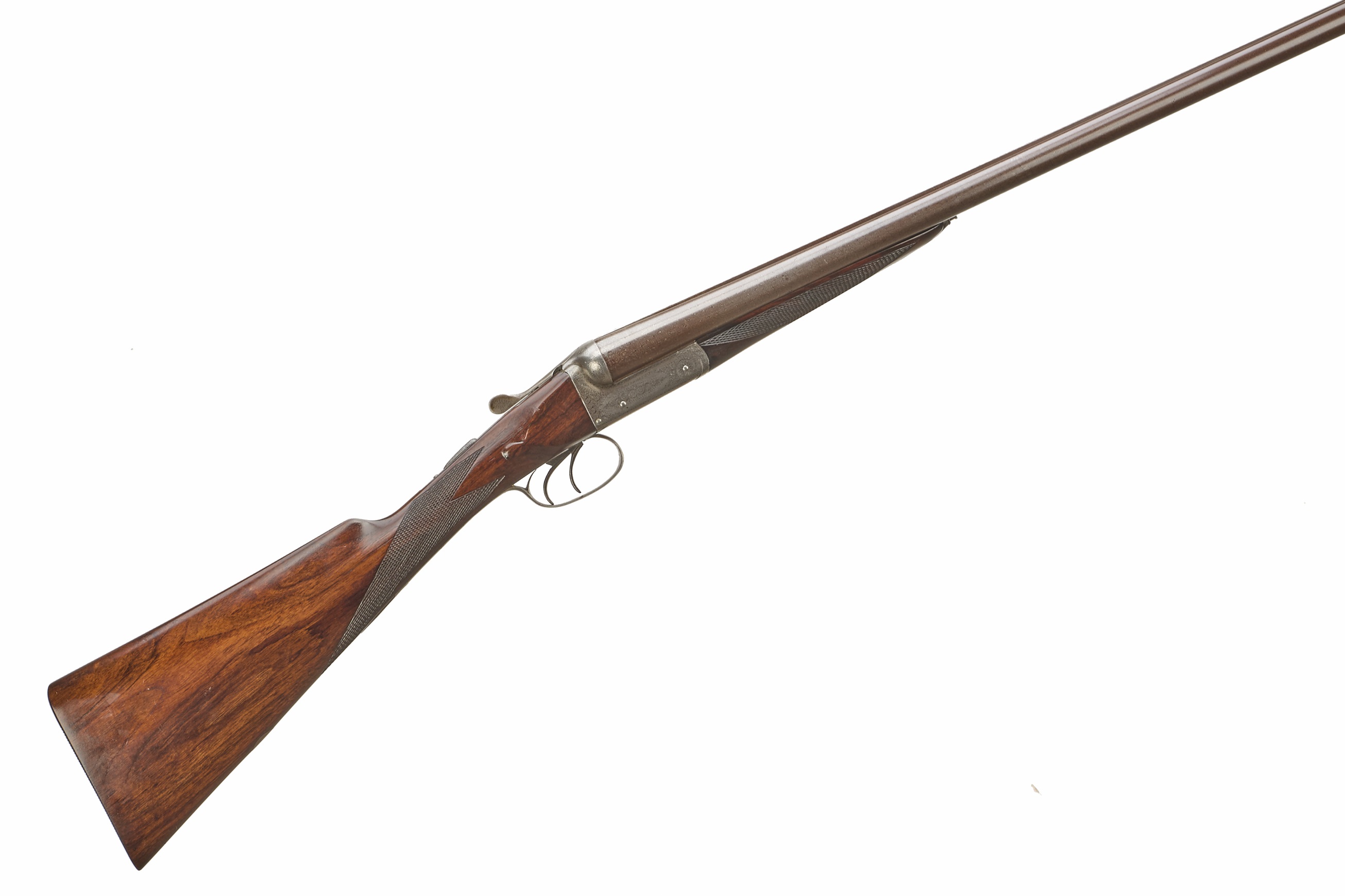 BRADDELL & Son A 12-BORE DAMASCUS BOXLOCK NON-EJECTOR Ser No 6452;
