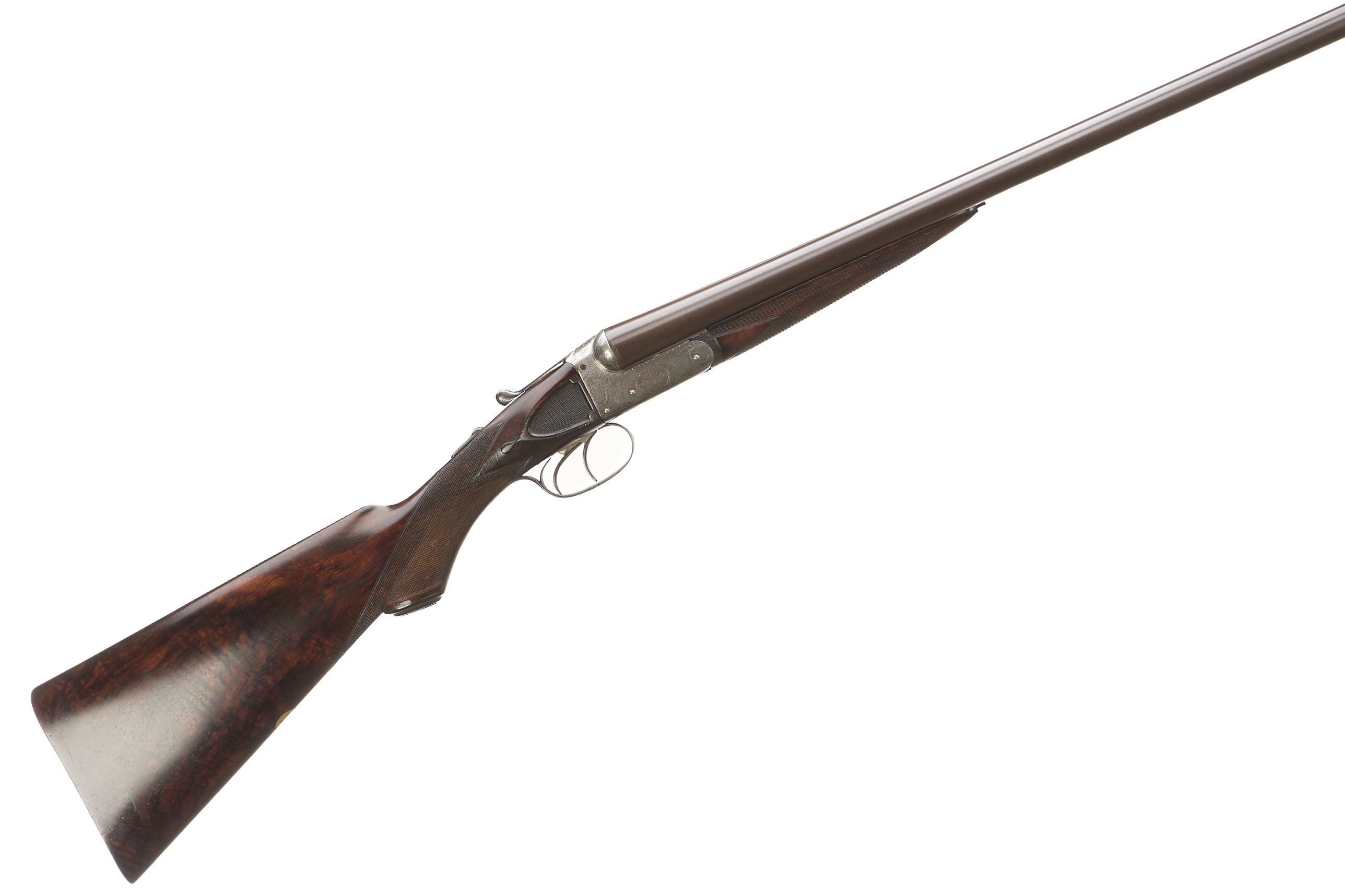CARR BROS A 12-BORE DAMASCUS-BARRELLED SIDELOCK EJECTOR SER NO 37392;