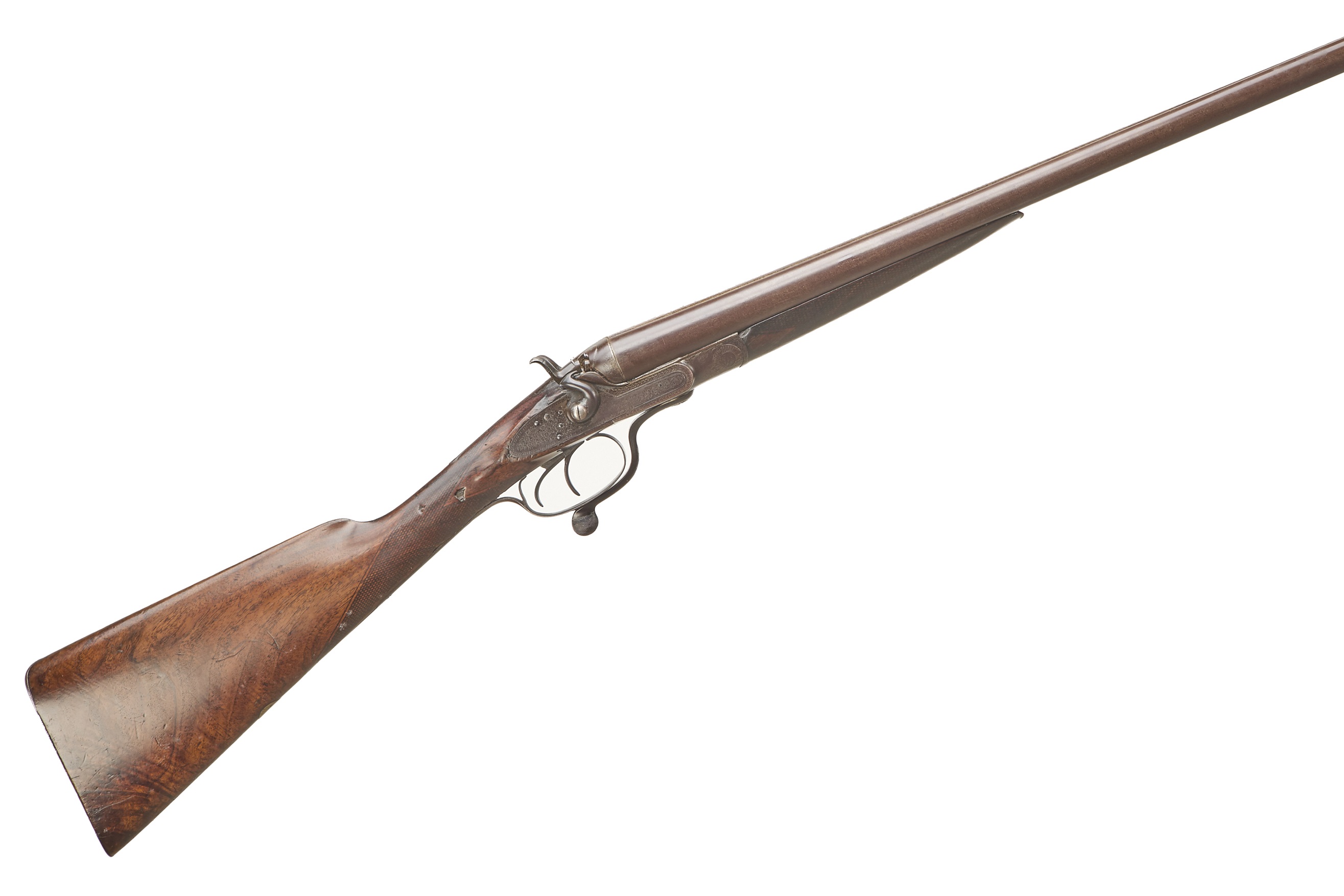 F BAKER A 12-BORE ROTARY UNDERLEVER HAMMER GUN Ser No 4741;