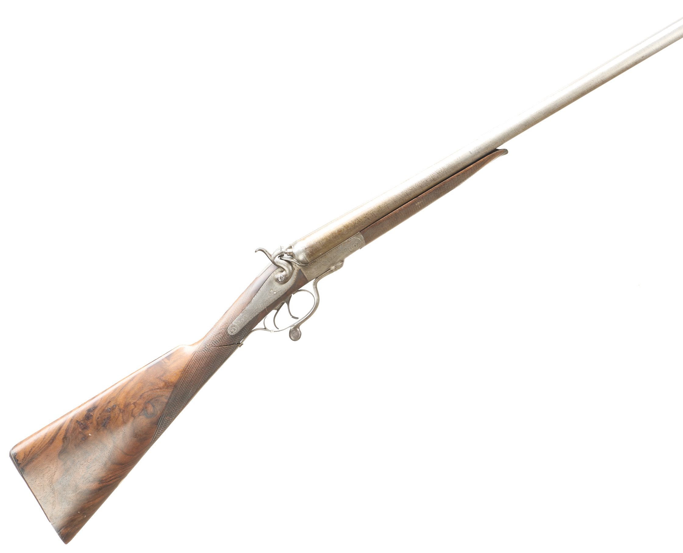 LOT WITHDRAWN H LAMB THE S, F AND A of a 12-BORE ROTARY UNDERLEVER DAMASCUS BARRELLED Ser No 1620;