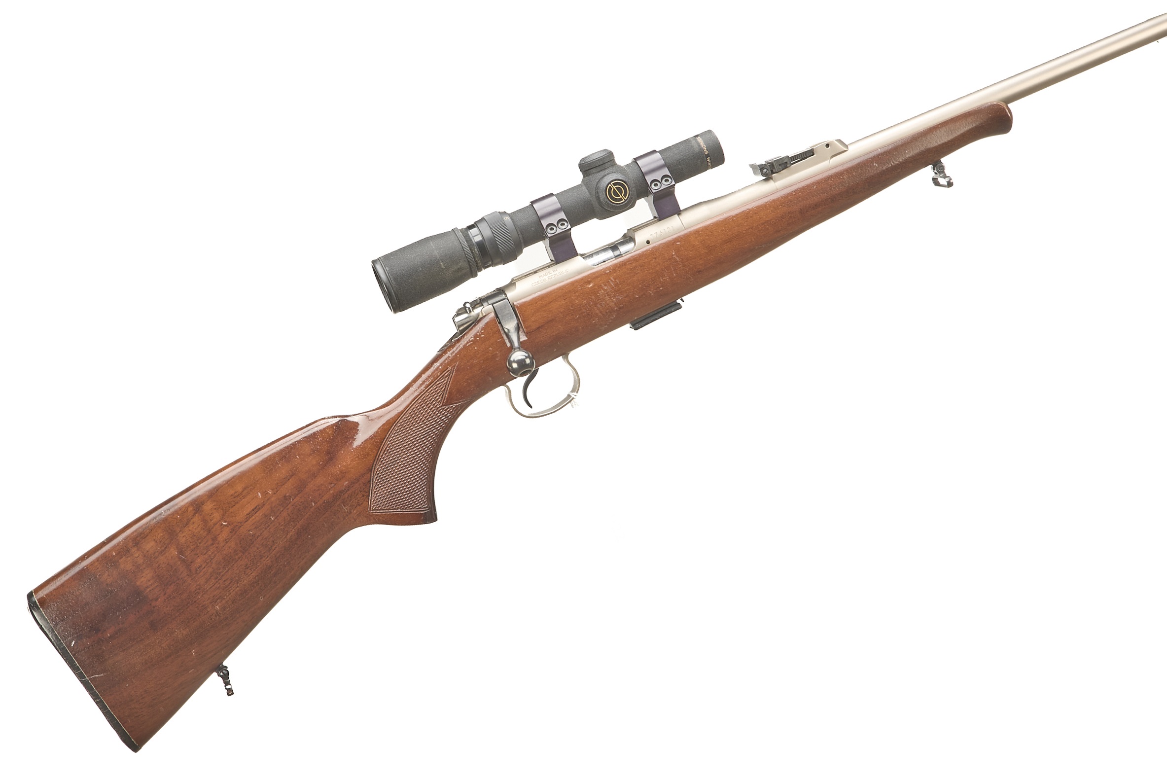 CZ A Mod 452 .22 BOLT ACTION RIFLE WITH SIMMONS SCOPE Ser No 776121;