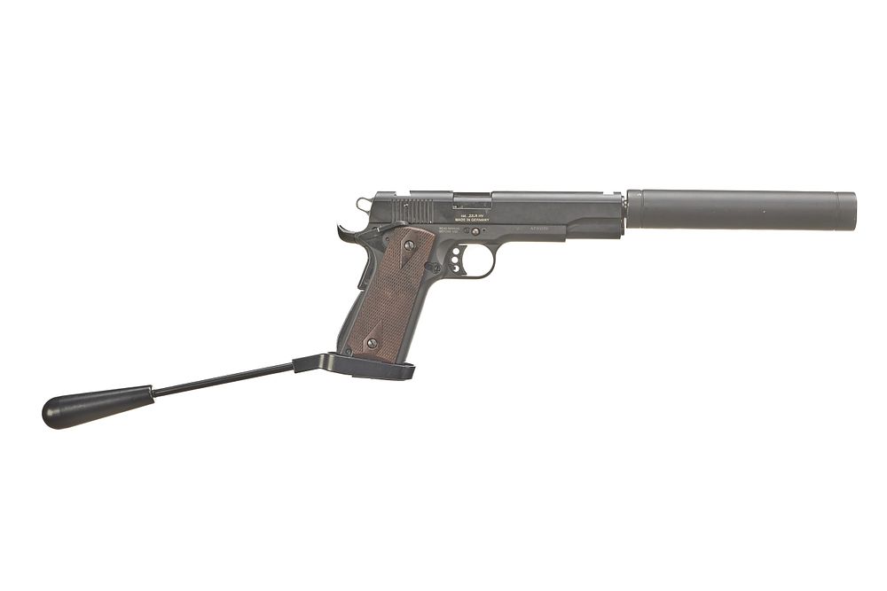 Lot 299: GSG A Mod 1911 .22 LONG BARREL PISTOL Ser No A730078