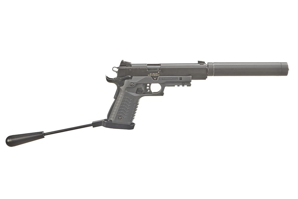 Lot 300: GSG A Mod 1911 .22 LONG BARREL PISTOL Ser No A717659