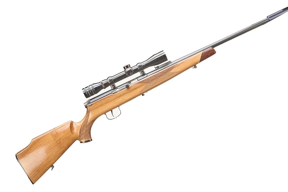 Lot 303: VOERE A .22 LR SEMI AUTO WITH SCOPE AND MODERATOR Ser No 196697;