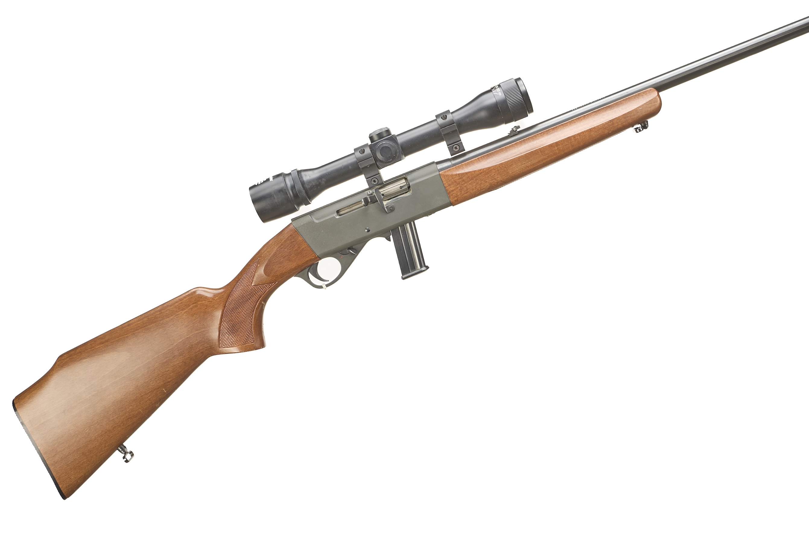 ANSCHUTZ A Mod 525 .22 LR SEMIAUTO RIFLE WITH SCOPE SER NO 140731;