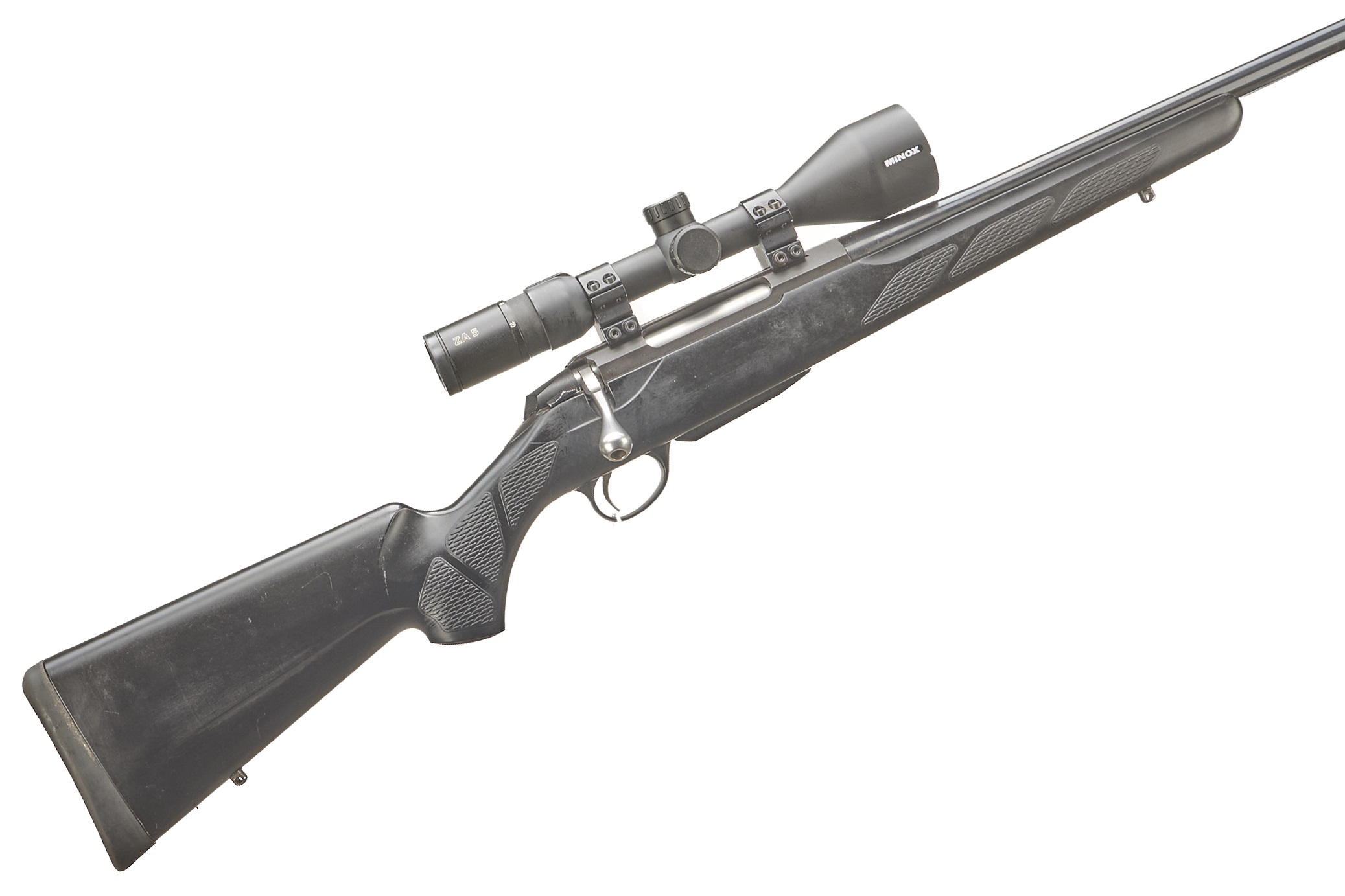 TIKKA A T3 .223 BOLT ACTION WITH MINOX WETZLAR 2-10 x 50 SCOPE Ser No 463357;