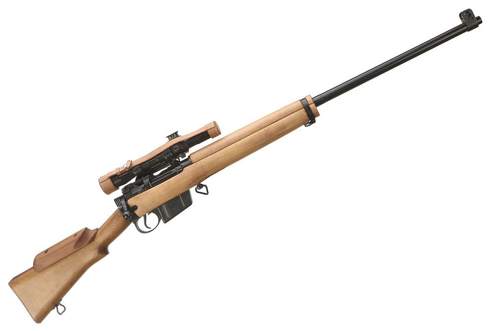 Lot 345: ENFIELD AN L42A1 7.62 SNIPER RIFLE Ser No V39392;