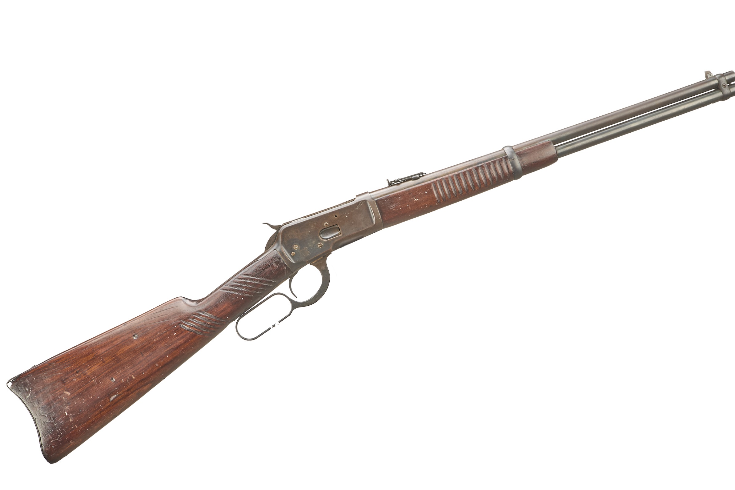 WINCHESTER A Mod 1892 .44 WCF SADDLE-RING CARBINE UNDERLEVER RIFLE Ser No 777839;