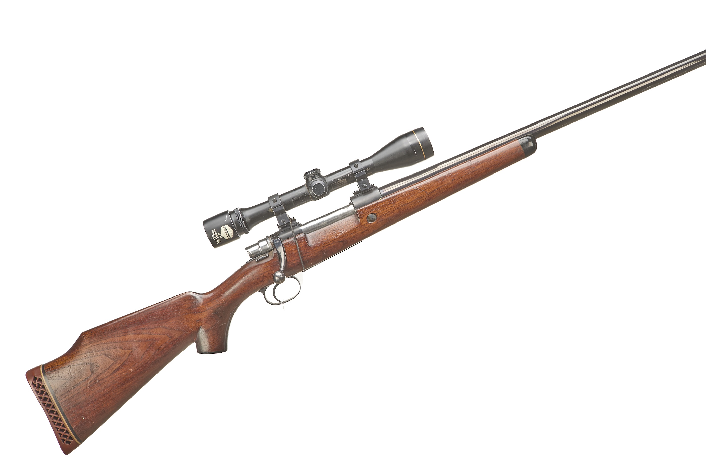 MAUSER A Mod Mark X .308 BOLT ACTION RIFLE WITH LESLIE HEWETT 4x40 SCOPE Ser No 6664;