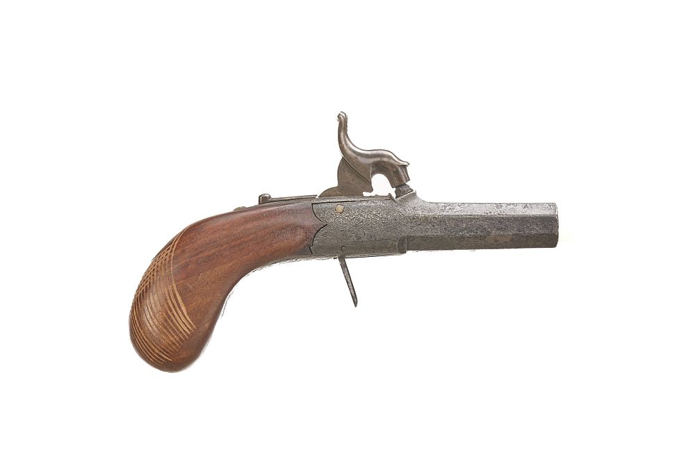 Lot 467: A 60-BORE PERCUSSION POCKET PISTOL