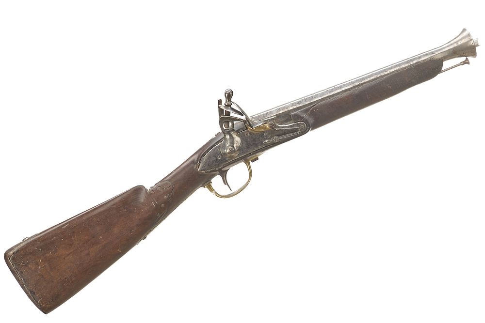 Lot 471: NVM A 14-BORE FLINTLOCK BLUNDERBUSS NVSN
