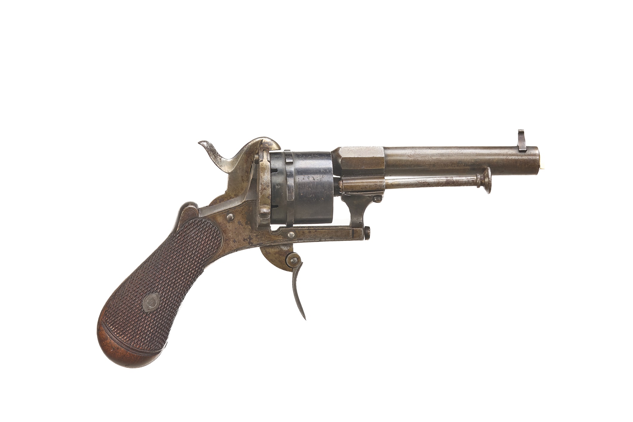 STENSBY A 7mm PINFIRE DOUBLE ACTION PINFIRE REVOLVER NVSN