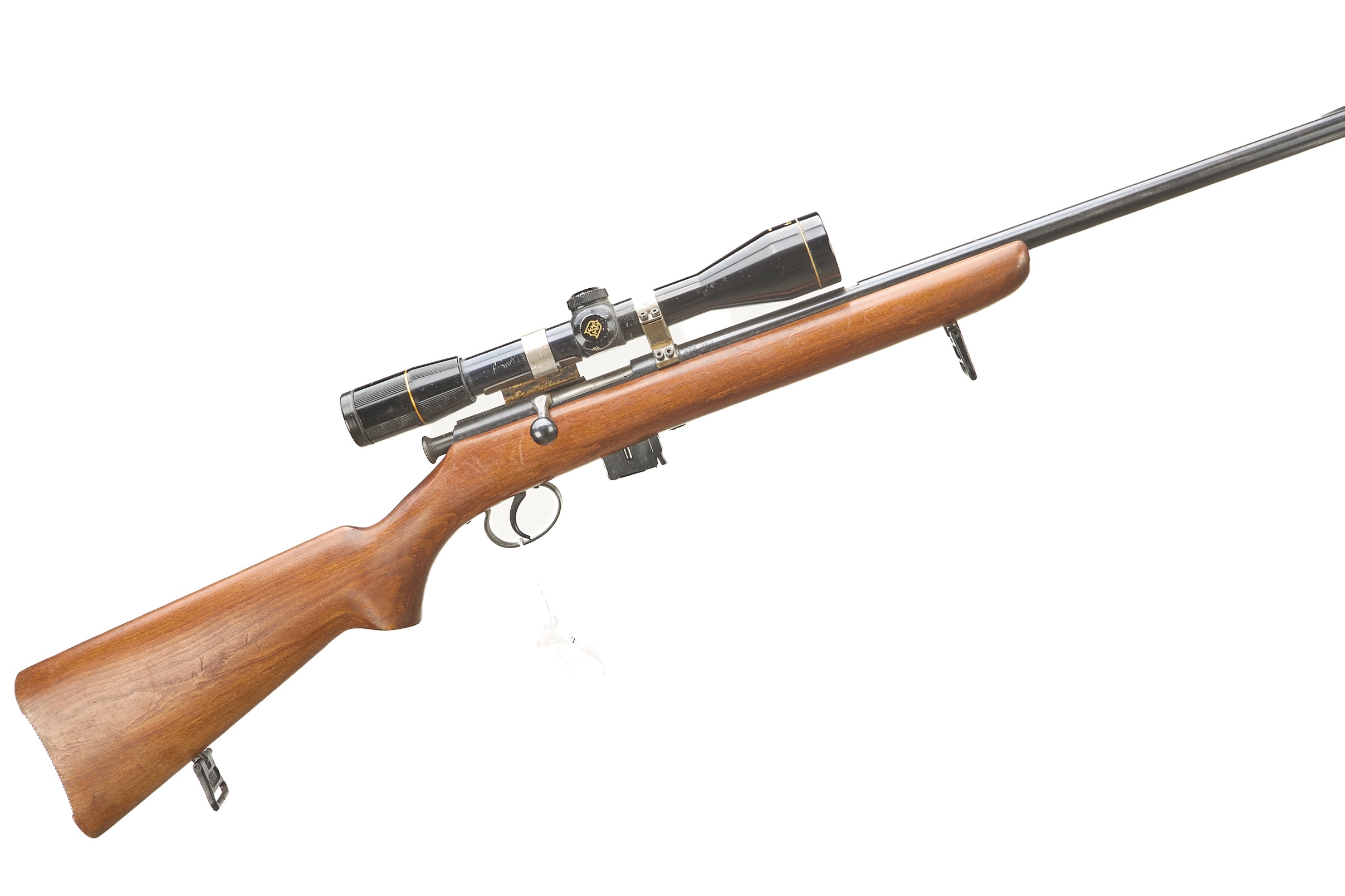 BSA A Mod SPORTSMAN 5 .22LR BOLT ACTION WITH NIKKO-STERLING GOLD CROWN 4X40 SCOPE Ser No KD68286;