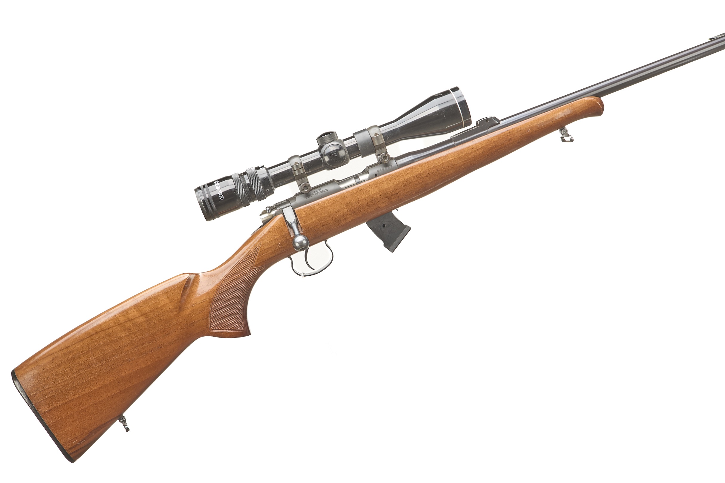 CZ A Mod 452-2EZKM .22LR BOLT ACTION WITH TASCO 3-9X40 SCOPE Ser No 610063;
