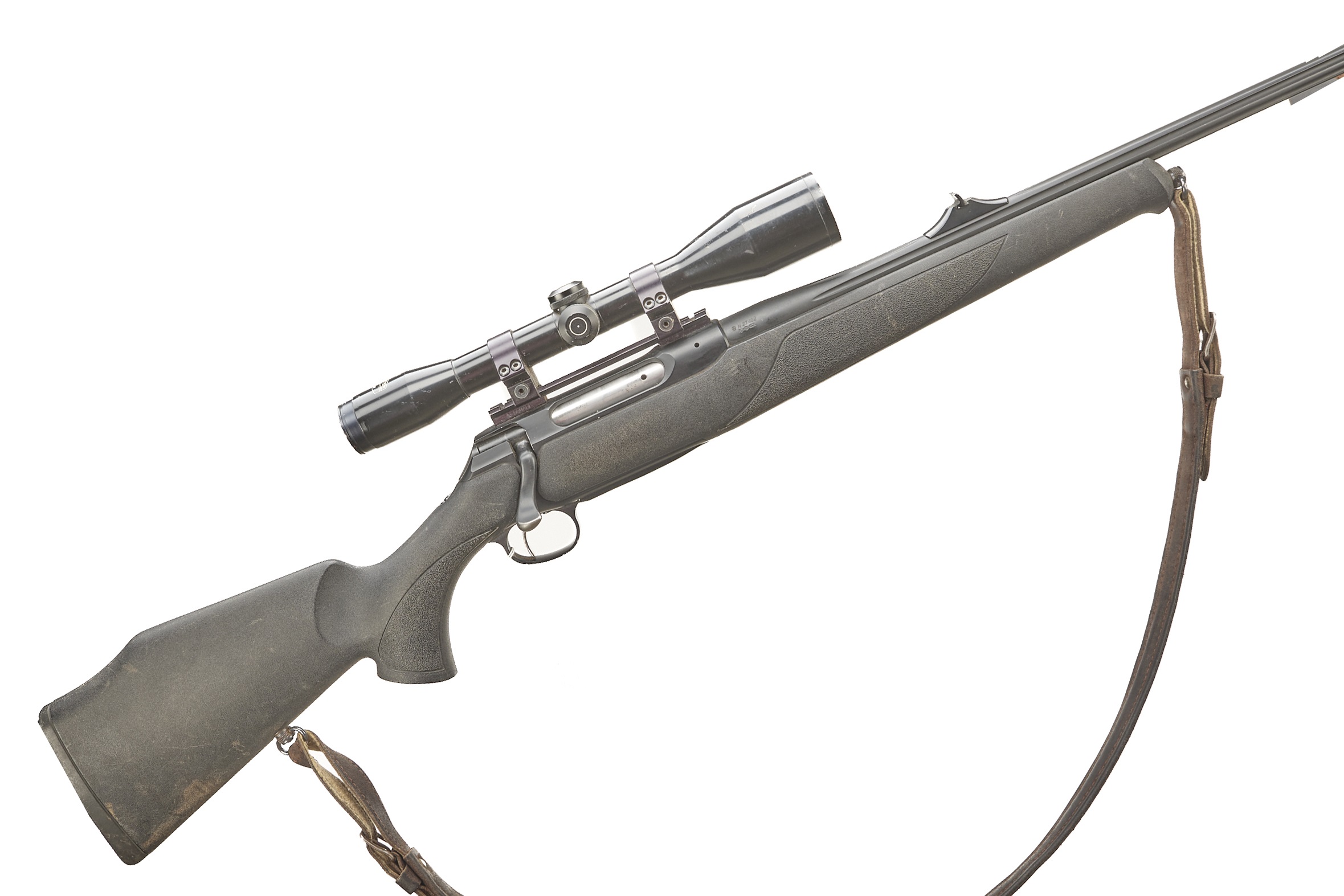 SAUER A Mod 202 .243 WITH SCHMIDT AND BENDER 6X42 SCOPE Ser No 27402;