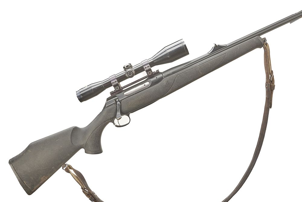 Lot 323a: SAUER A Mod 202 .243 WITH SCHMIDT AND BENDER 6X42 SCOPE Ser No 27402;
