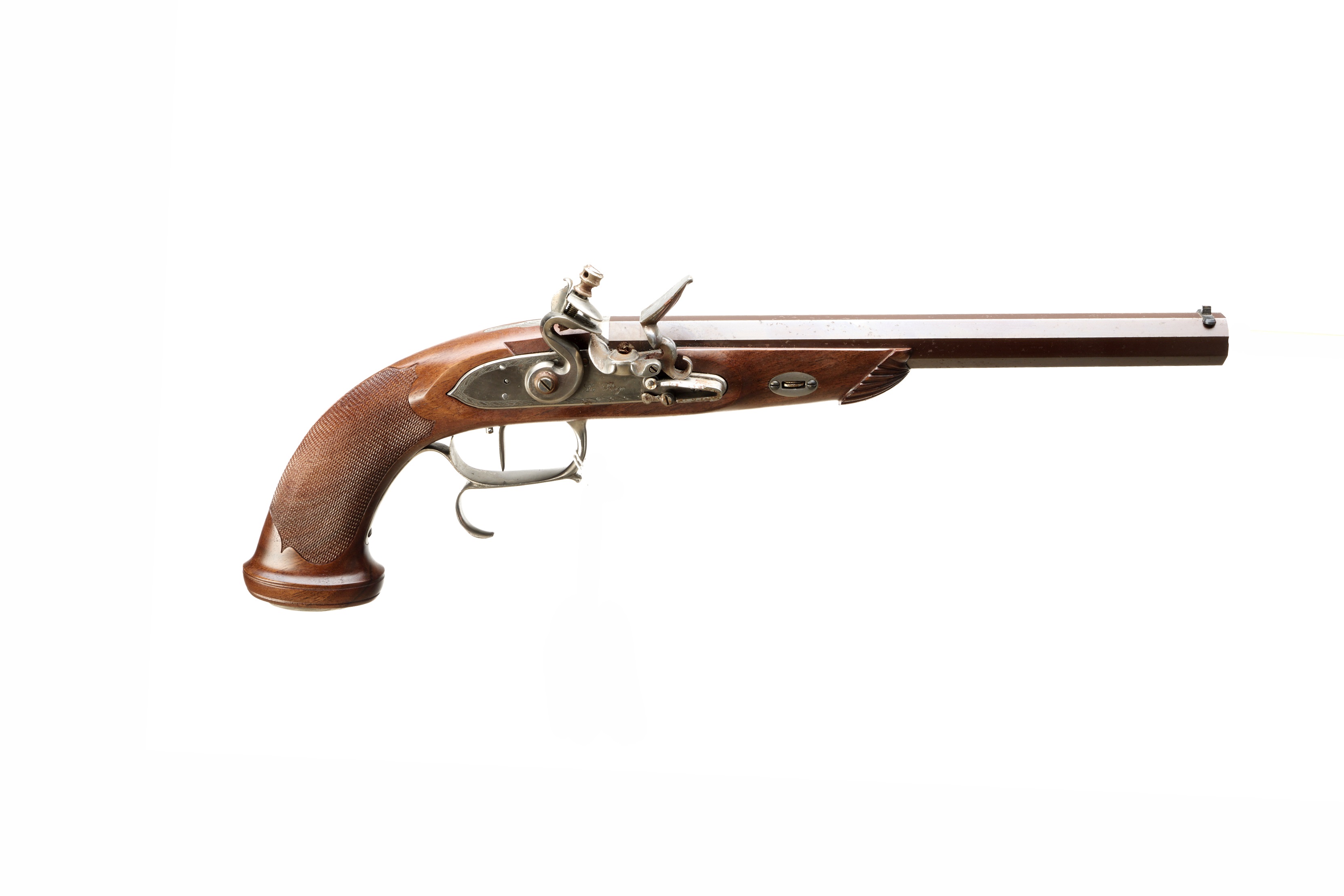 PEDERSOLI A Mod LA PAGE .45 FLINTLOCK BLACK POWDER PISTOL Ser No F05342;