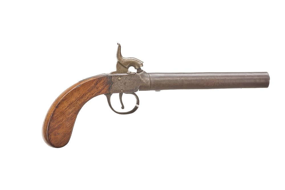 Lot 464a: A 59-BORE PERCUSSION POCKET PISTOL