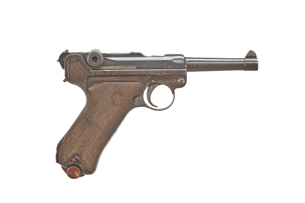 Lot 515: ERFURT A 9mm LUGER PISTOL Ser No 7294;
