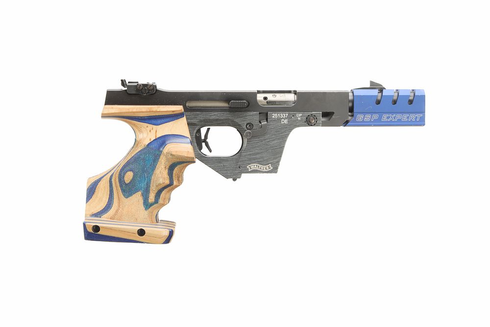 Lot 516: WALTHER A Mod GSP EXPERT .22 SEMI-AUTO PISTOL Ser No 251337;