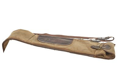 FOUR GUN SLIPS;. Canvas and leather or canvas and nylon.