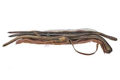 FOUR GUN SLIPS;. Canvas and leather or canvas and nylon or faux leather.