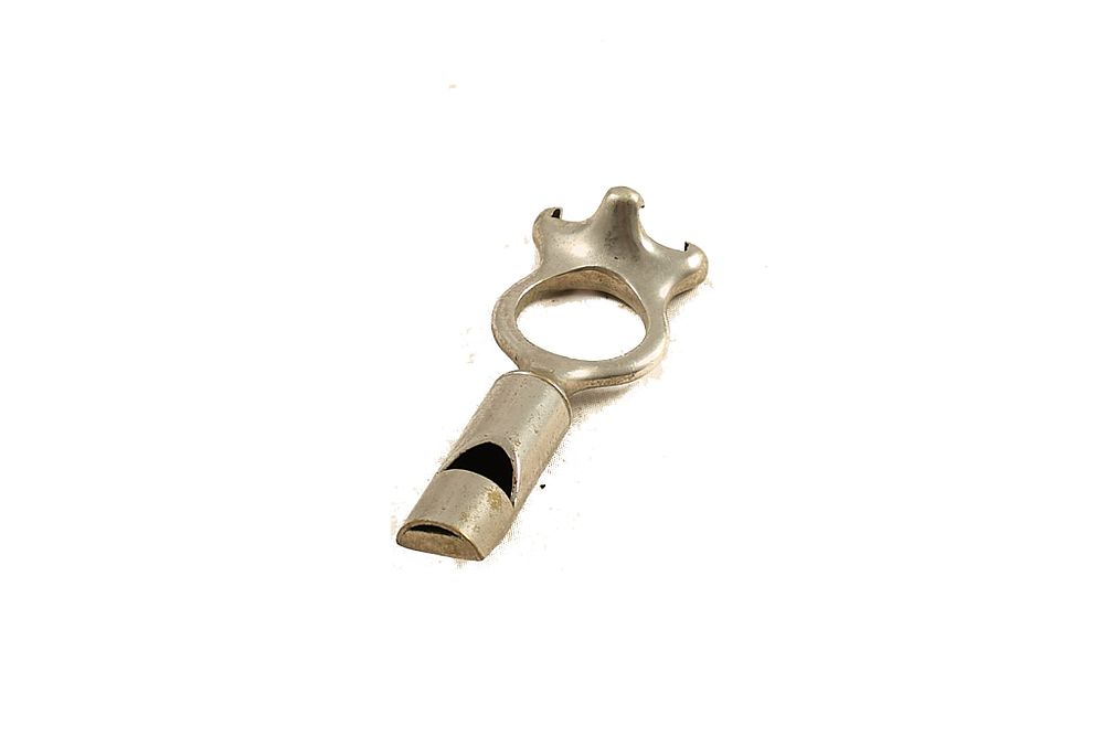 Lot 49: ANTIQUE DOG WHISTLE & CARTRIDGE PULLER;