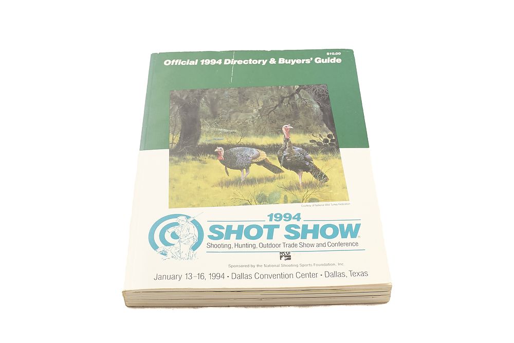 Lot 104: SHOTSHOW CATALOGUE, OFFICIAL 1994 DIRECTORY & BUYERS' GUIDE;
