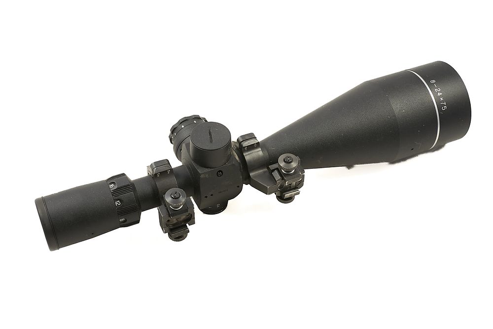 Lot 129: ATN A 8-24x75 MOUNTED SCOPE WITH SEVEN CALIBRE;
