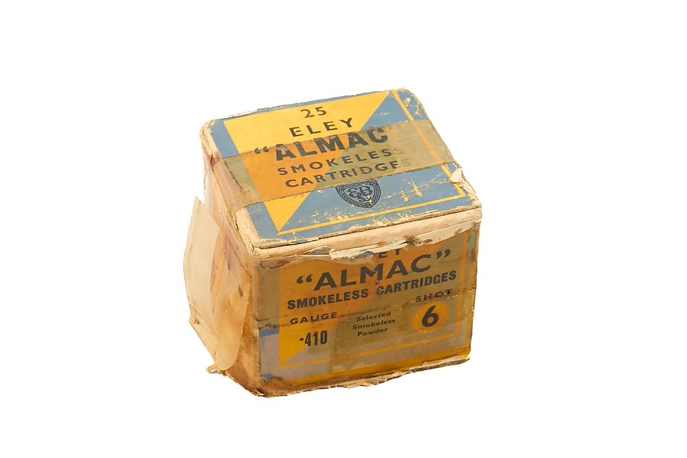 Lot 197: ELEY ALMAC .410, 25 OF;