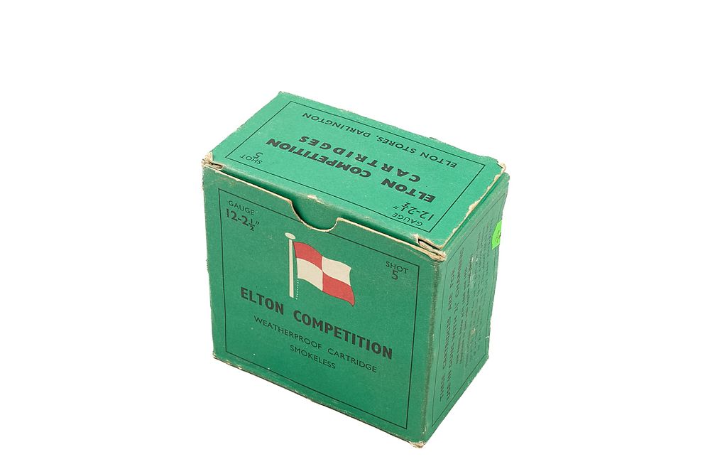 Lot 201: ELTON COMPETITION CARTRIDGES 12 BORE 5 SHOT FOR 2 1/2", 25 OF;