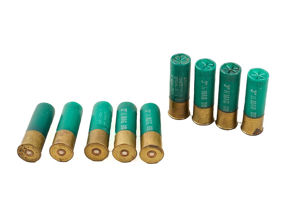 Lot 223: 12-BORE CARTRIDGES FOR 3" CHAMBERS, 9 OF;