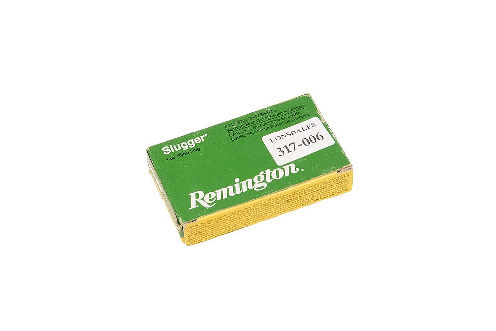 Lot 224a: REMINGTON 12-BORE SLUGGER, 1 OZ RIFLED SLUG, 5 OF;