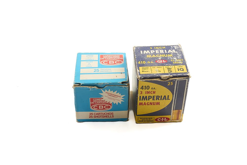 Lot 255: IMPERIAL MAGNUM & CBA .410 SHOTGUN CARTRIDGES, 49 OF;