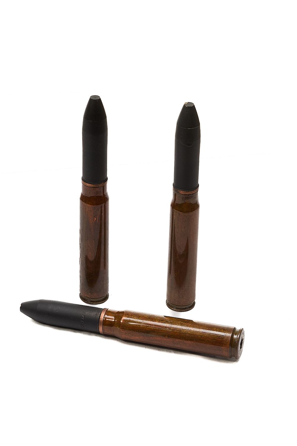 Lot 266: 20X110 HISPANO CANON INERT CARTRIDGES 1945, 3 OF;