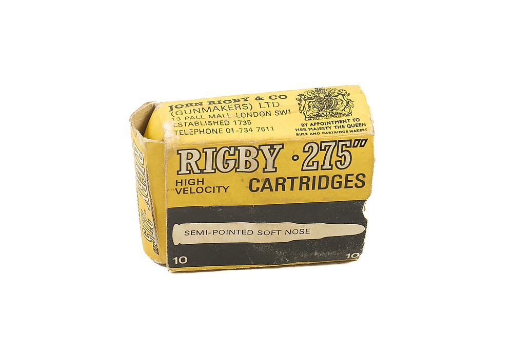 Lot 281: 7MM MADE BY KYNOCH FOR RIGBY .275, 9 OF;