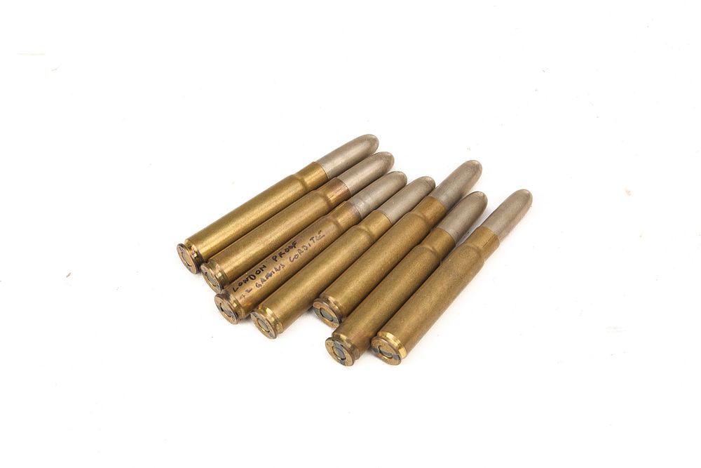 Lot 283a: 9MM MAUSER ELEY RELOADED, 7 OF;