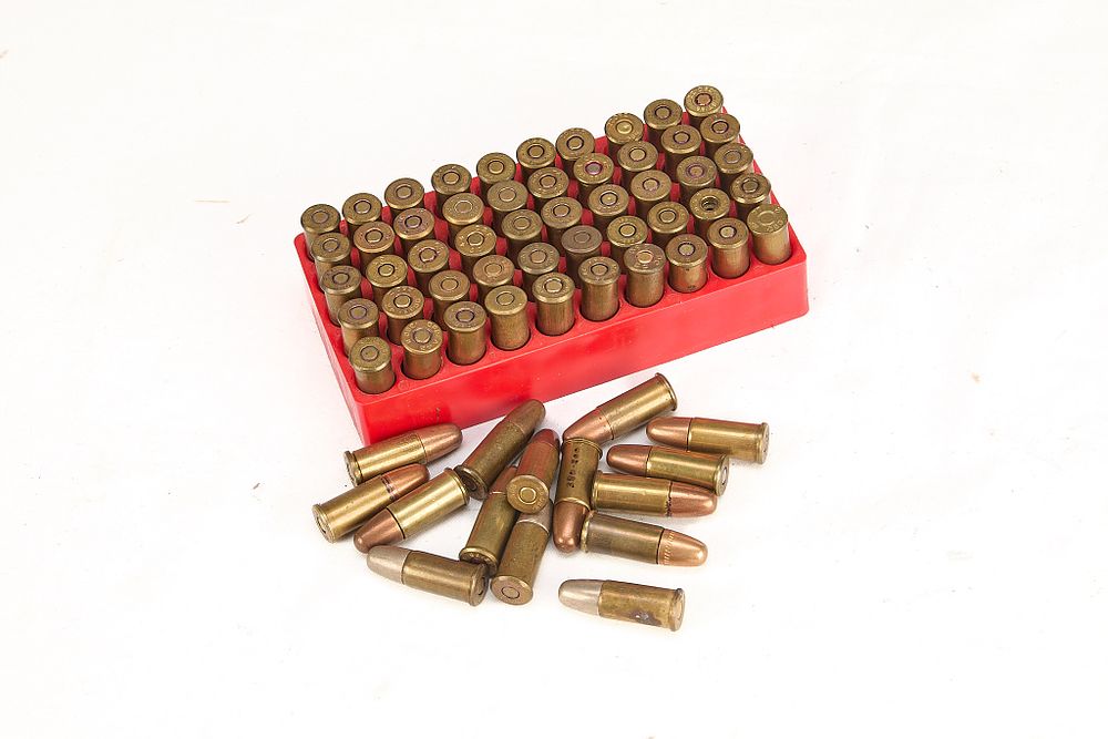 Lot 284a: COLLECTION OF WW2 .380 MK 2 REVOLVER CARTRIDGES, 65 OF;