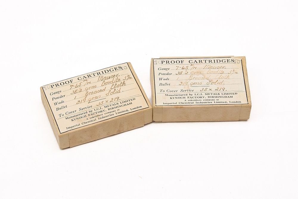 Lot 291: KYNOCH 7.65MM MAUSER, SEALED IN BOXES, 20 OF;