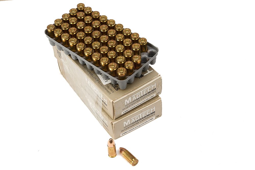 Lot 324: MAGTECH 9MM LUGER 124gr 85 OF & 9 OF WINCHESTER 9MM LUGER;