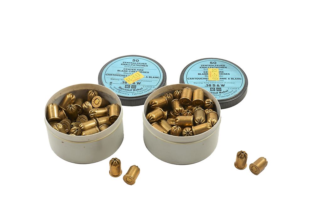 Lot 328: RWS .38 S&W BLACK POWDER CENTRE FIRE BLANKS;