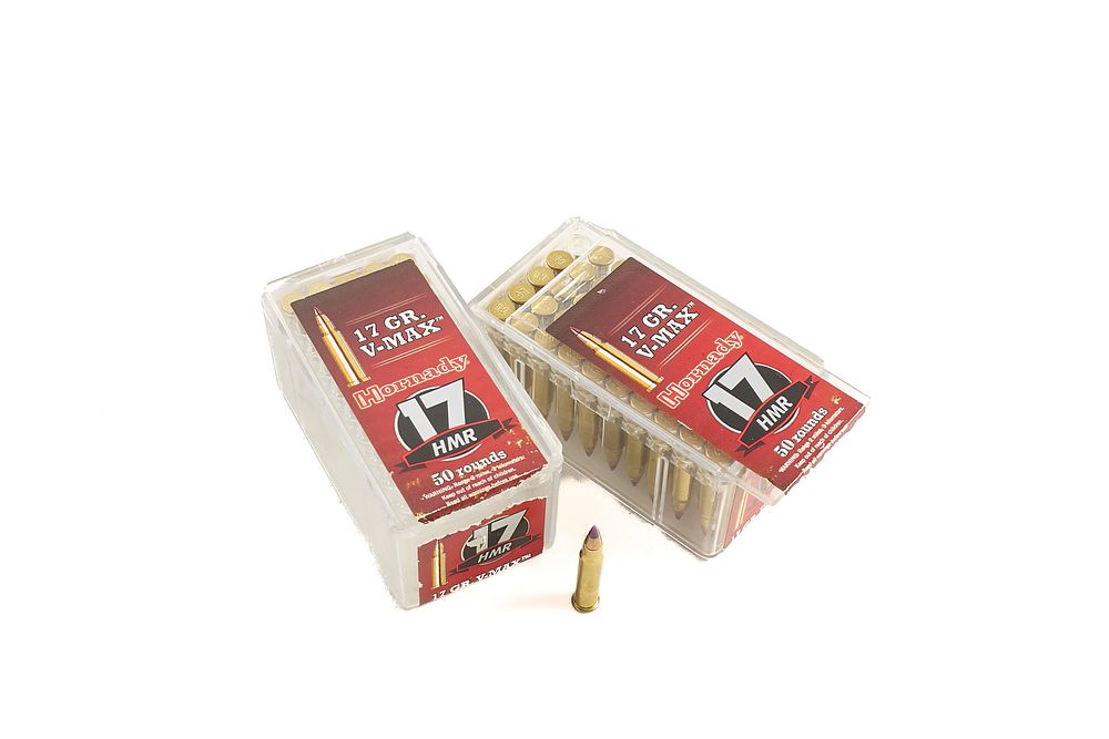 Lot 335: HORNADY .17 HMR, 56 OF;