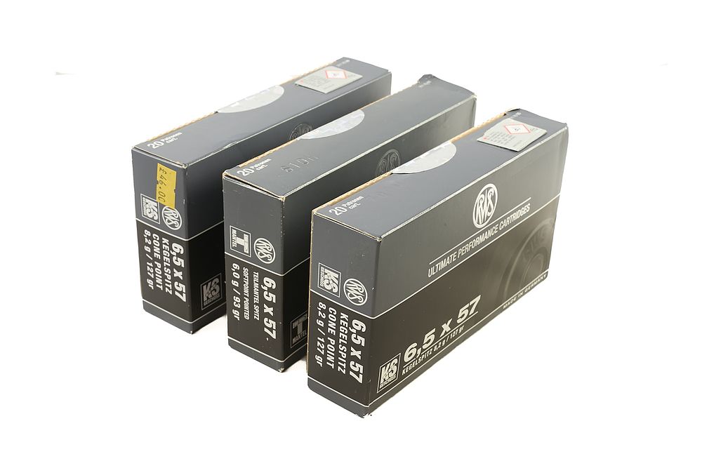 Lot 346: RWS 6.5 x 57, UNOPENED, 60 OF;
