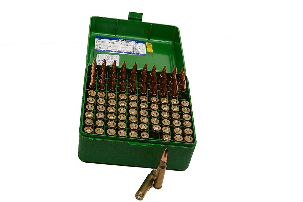 Lot 416: .308 HOME LOADS, FEDERAL BRASS JHP 40 OF & PRIMED FDERAL CASES, 60 OF;