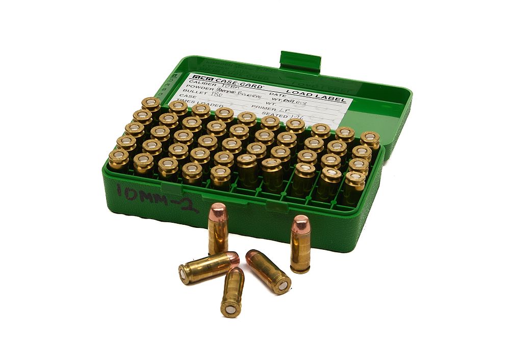 Lot 419: 10MM HOME LOADS, FLAT POINTS, 50 OF;