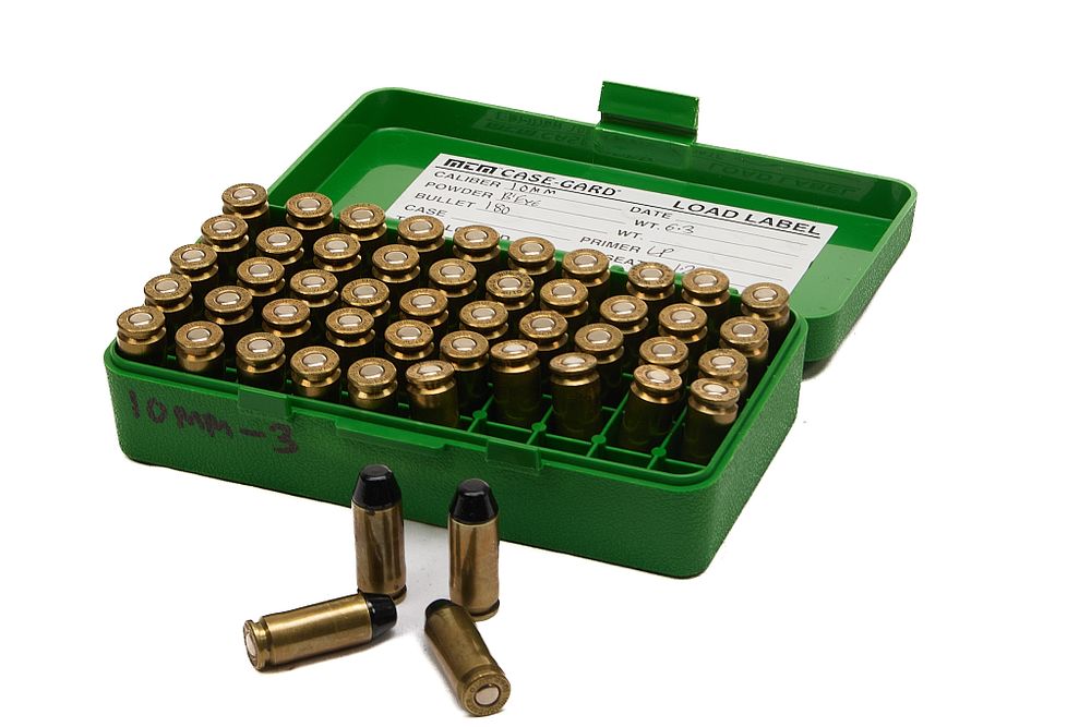 Lot 420: 10MM HOME LOADS, WINCHESTER BRASS, 50 OF;