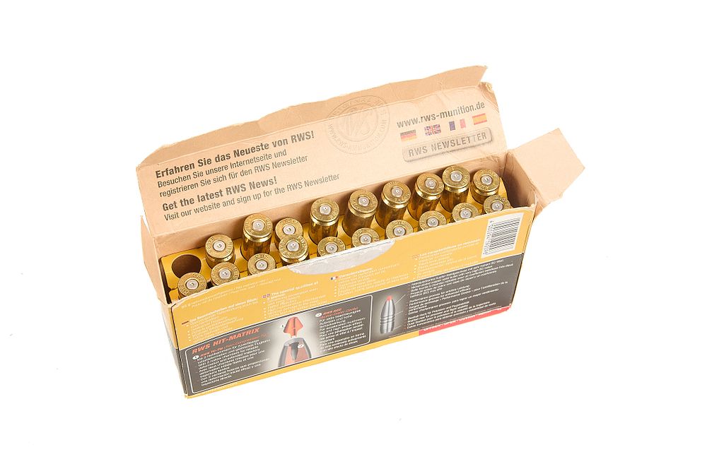 Lot 437: RWS 8x68S ONCE-FIRED BRASS, 19 OF;