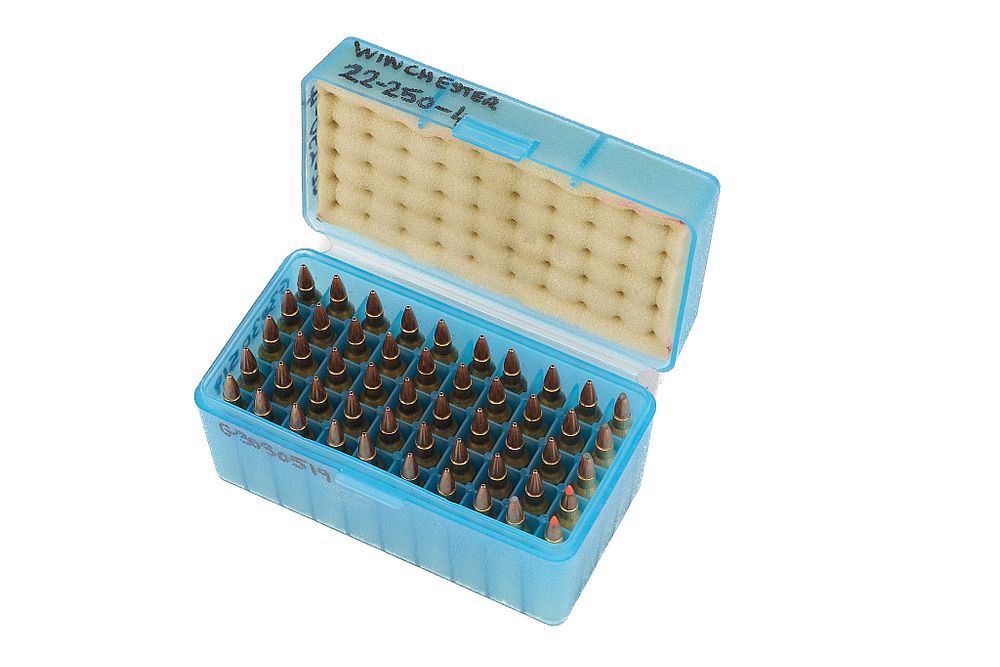 Lot 440: .22-250 HOME LOADS, MAJORITY HOLLOW POINT & WINCHESTER BRASS, 50 OF;
