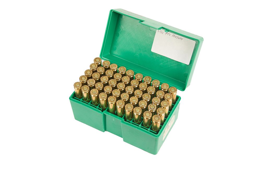 Lot 445: .308 HOME LOADS IN PPU ANNEALED BRASS, 100 OF;