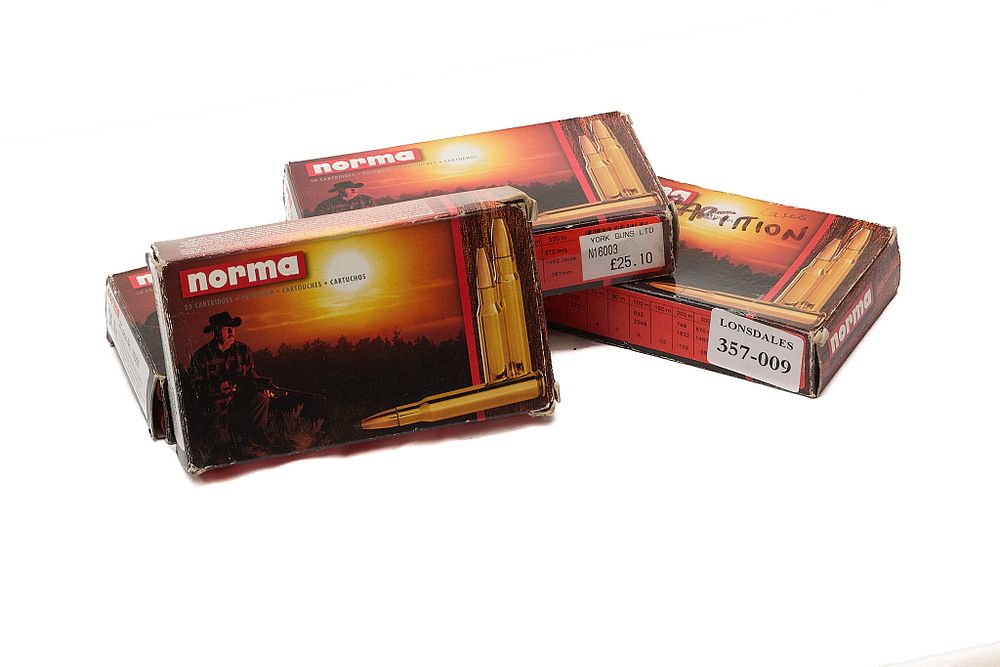 Lot 447: NORMA .243 WIN, ONCE FIRED BRASS, 60 OF & BRASS, 10 OF;